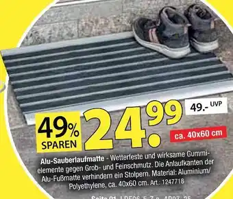 Zurbrüggen Alu-sauberlaufmatte Angebot