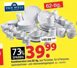 Zurbrüggen Van well kombiservice lora 62 tlg Angebot