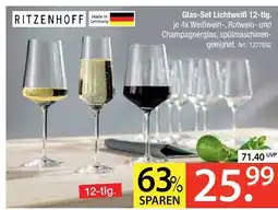 Zurbrüggen Ritzenhoff glas-set lichtweiß 12-tlg Angebot