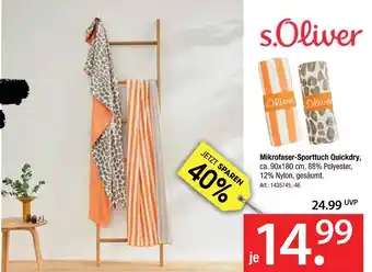 Zurbrüggen S.oliver mikrofaser-sporttuch quickdry Angebot