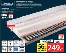 Zurbrüggen Lomoco matratzen-rahmen-set aloe top 2 Angebot