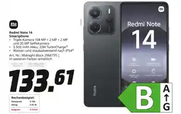 MediaMarkt Xiaomi redmi note 14 smartphone Angebot
