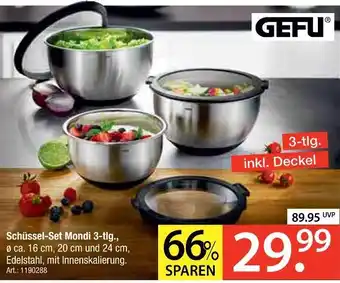 Zurbrüggen Gefu schüssel-set mondi Angebot