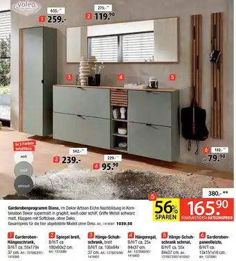Zurbrüggen Voleo garderobenprogramm diana Angebot