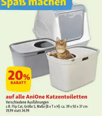 Fressnapf Anione 20% rabatt auf alle katzentoiletten Angebot