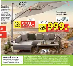 Zurbrüggen Amatio pendelschirm active oder modernes lounge-set willis Angebot