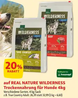 Fressnapf Real nature trockennahrung für hunde 4kg Angebot