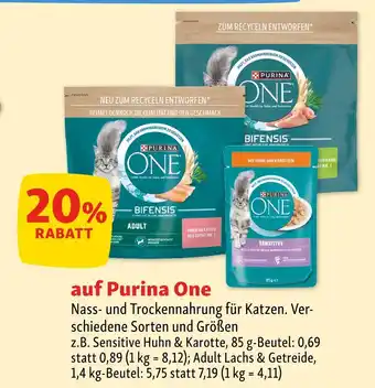 Fressnapf Purina one nass- und trockennahrung für katzen Angebot