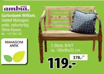 Zurbrüggen Ambia gartenbank william Angebot