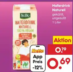 Netto Marken-Discount Biobio haferdrink naturell Angebot