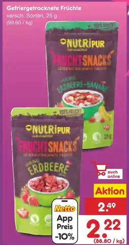 Netto Marken-Discount Nutripur frucht snacks Angebot