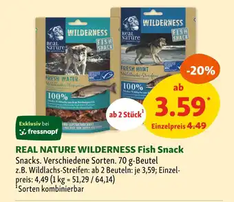 Fressnapf Real nature wilderness fish snack Angebot