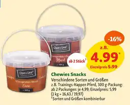 Fressnapf Chewies snacks Angebot