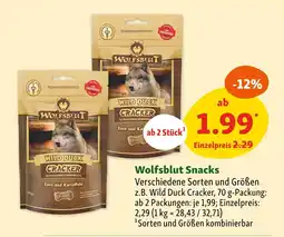 Fressnapf Wolfsblut wild duck cracker Angebot