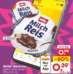Netto Marken-Discount Müller milchreis Angebot