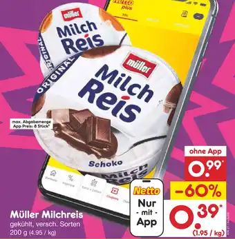 Netto Marken-Discount Müller milchreis Angebot