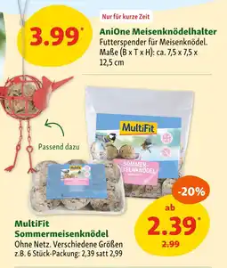 Fressnapf Anione oder multifit meisenknödelhalter oder sommermeisenknödel Angebot