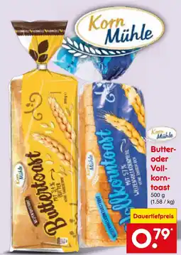 Netto Marken-Discount Buttertoast oder vollkorntoast Angebot