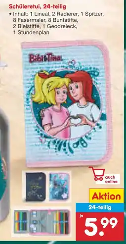 Netto Marken-Discount Bibi & tina schüleretui Angebot