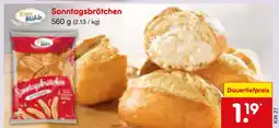 Netto Marken-Discount Sonntagsbrötchen Angebot