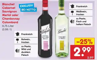 Netto Marken-Discount Blanchet cabernet sauvignon merlot Angebot