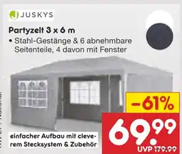 Netto Marken-Discount Juskys partyzelt Angebot