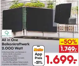 Netto Marken-Discount All in one balkonkraftwerk 2.000 watt Angebot