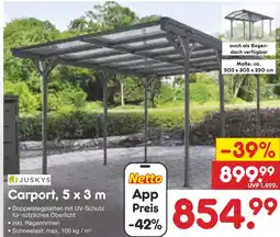 Netto Marken-Discount Juskys carport Angebot