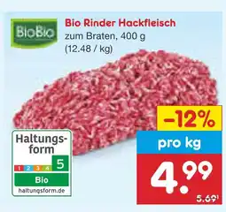 Netto Marken-Discount Biobio bio rinder hackfleisch Angebot