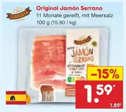 Netto Marken-Discount Original jamón serrano Angebot
