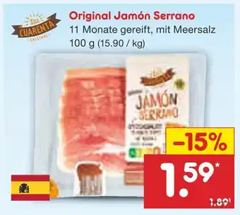 Netto Marken-Discount Original jamón serrano Angebot