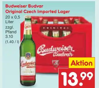 Netto Marken-Discount Budweiser budvar original czech imported lager Angebot