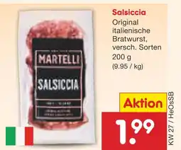 Netto Marken-Discount Martelli salsiccia Angebot