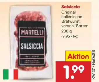 Netto Marken-Discount Martelli salsiccia Angebot