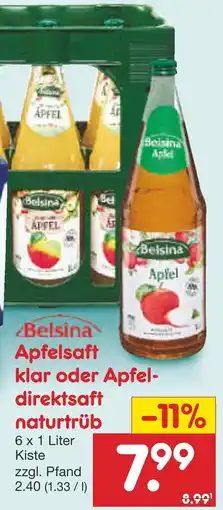 Netto Marken-Discount Belsina apfelsaft oder apfeldirektsaft Angebot