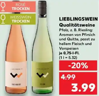 Kaufland LIEBLINGSWEIN Qualitätsweine Angebot