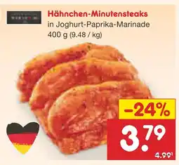 Netto Marken-Discount Hähnchen-minutensteaks Angebot