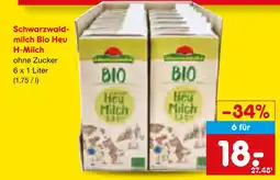 Netto Marken-Discount Schwarzwaldmilch bio heu h-milch Angebot