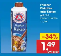 Netto Marken-Discount Bärenmarke frischer eiskaffee Angebot