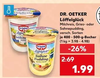 Kaufland Dr. oetker löffelglück milchreis Angebot