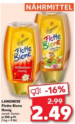 Kaufland Langnese flotte biene wildblütenhonig Angebot