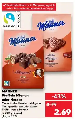 Kaufland Manner waffeln mignon oder herzen Angebot