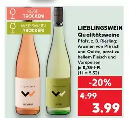 Kaufland Lieblingswein rosé trocken Angebot