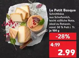 Kaufland Le petit basque schnittkäse Angebot