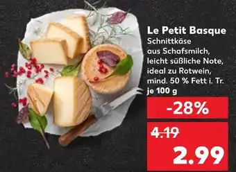 Kaufland Le petit basque schnittkäse Angebot