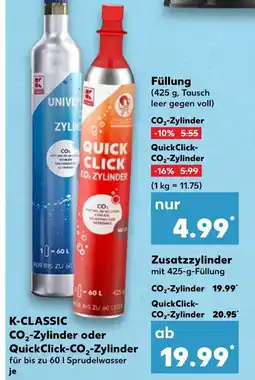 Kaufland K-classic co₂-zylinder Angebot