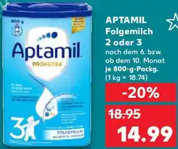 Kaufland APTAMIL Folgemilch 2 oder 3 Angebot