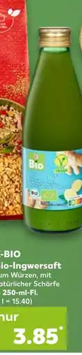 Kaufland Bio bio-ingwersaft Angebot