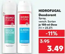Kaufland HIDROFUGAL Deodorant Angebot