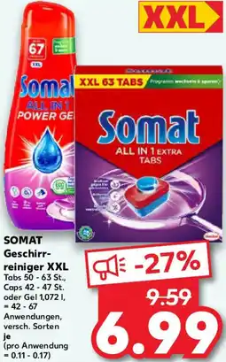 Kaufland SOMAT Geschirrreiniger XXL Angebot